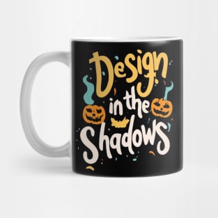 Halloween T-Shirt: Playful Design in the Shadows for Spooky Fun Mug